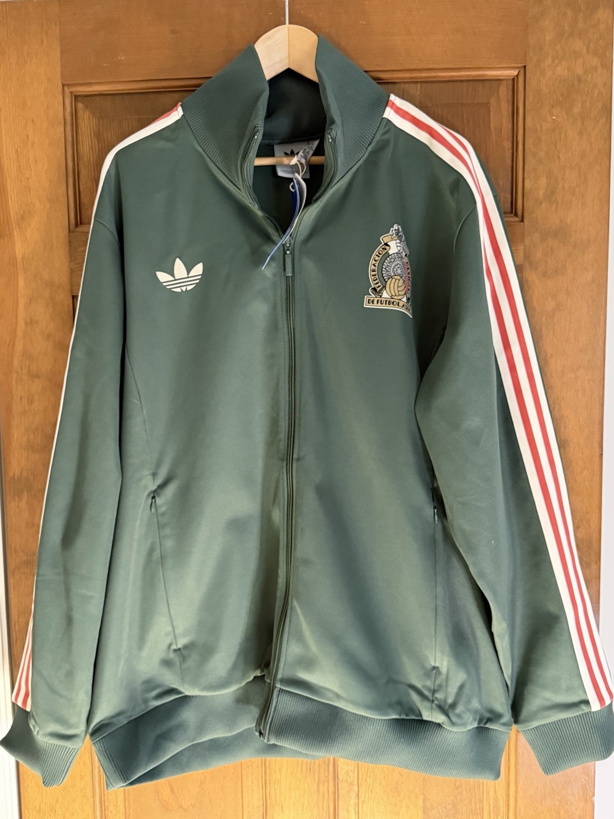 Men’s Adidas Originals Mexico Retro Full Zip Beckenbauer Track Jacket 3XL New!