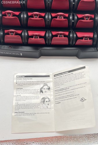 Remington Silk Red Ceramic Heated Hot Long Hair Rollers Curlers Setters - Picture 7 of 7