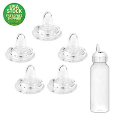 Sippy Spout Nipples Replacement Silicone for Dr Browns Bottles 6M 5 Pack BPA