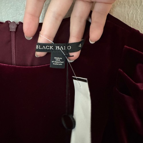 NWT BLACK HALO Arlo Mini Dress in Smashing Berry Size 4 casual cocktail - Picture 6 of 8