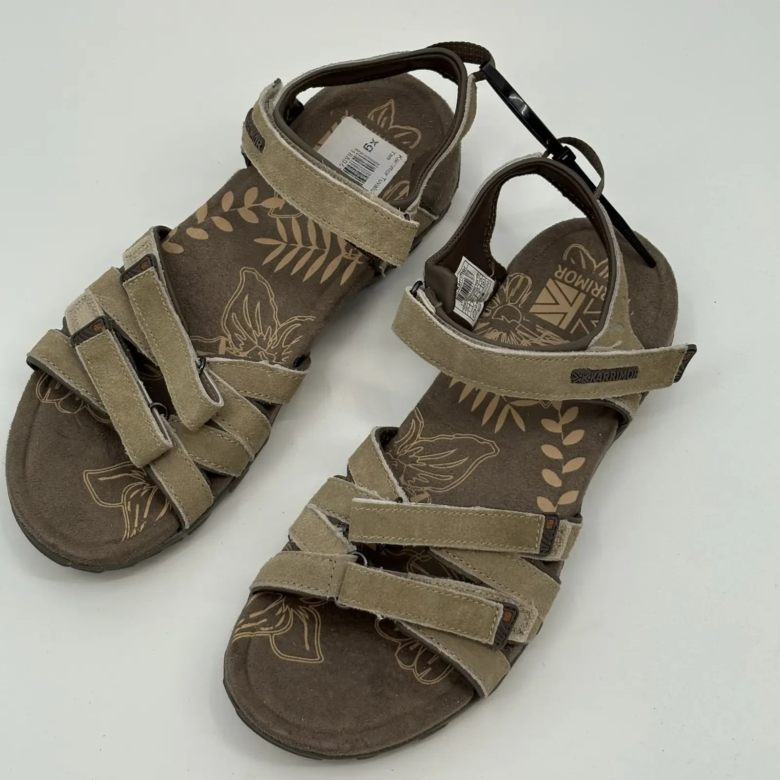 Karrimor Tuvalu Leather Womens Walking Sandals UK 7 EU 41 Tan Dynagrip Hiking image 3