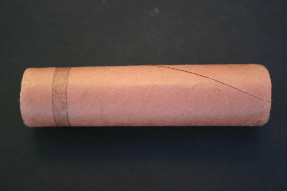 1956 D LINCOLN CENT ORIGINAL BANK WRAP ROLL Brandt OBW PENNY ROLL - Image 4 of 4