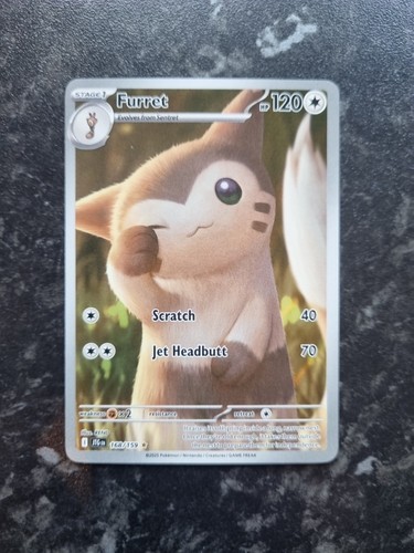 Pokémon Journey Together Lillie's Ribombee & Furret Illustration Rares. Mint - Foto 4 di 5