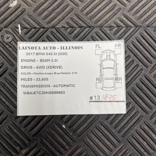 π OEM 2017 - 2023 BMW G30 540 FRONT M - BUMPER WIRE HARNESS CABLE 6836441 β‘ - Picture 2 of 11