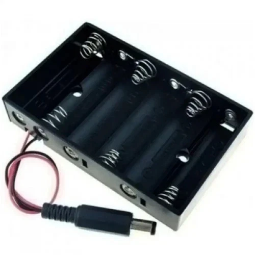 Porte-piles support de batterie 6 x AA port 6 piles LR06 AA connecteur DC Ard... - Photo 1/1
