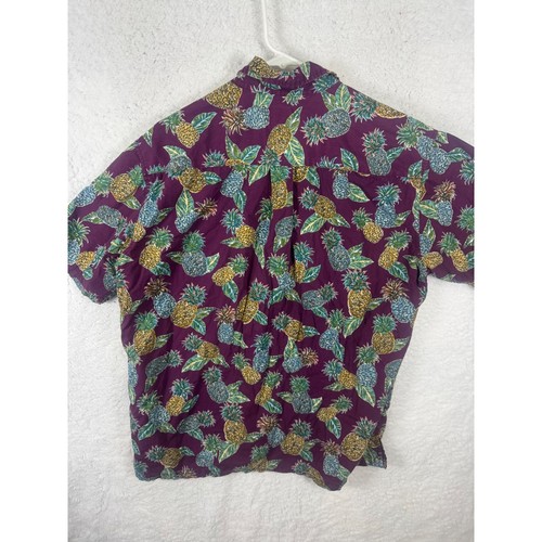 Cooke Street Hawaiian Shirt Pineapple Print Casual Button Down Mens Size Large - Picture 6 of 6