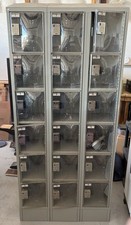 LockUp Metal Locker Cabinet with Electronic Locks and Multiple Compartments