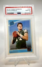 2018 Panini Donruss Rated Rookie Sam Darnold PSA 10 Gem Mint RC #301 Card ??. rookie card picture