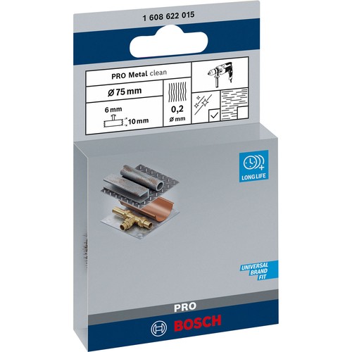 Bosch PRO Metal clean Scheibenbürste 75 x 0,20 mm gerader Schaft - 1608622015 - Bild 4 von 5