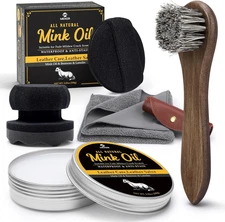 All-Natural Mink Oil Leather Conditioner 3.52oz Cleaner Waterproof for Boots