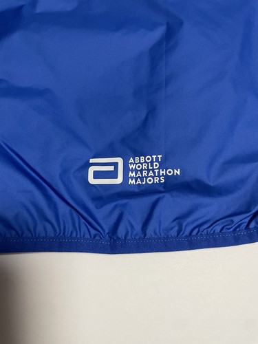 Adidas NWT Boston Marathon Jacket Blue Men's Large Hooded Full Zip 2023 Running - Picture 12 of 20