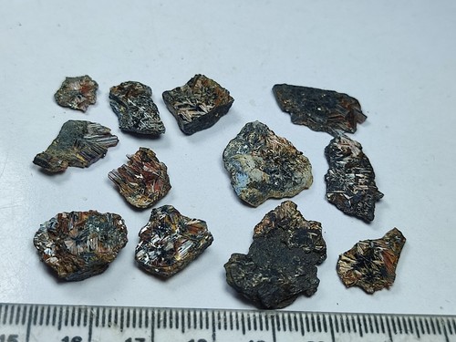 Sagenite Var Rutile Web On Hematite Crystals Lot With Unique Growth 12 Pcs-Zagi. - Picture 13 of 14