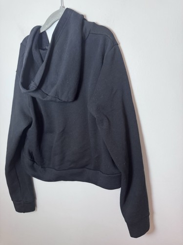 Pixie Lane Girls Black Zip Up Hoodie Girls Sz 11/12 Pink Lightening Bolt EUC - Picture 4 of 7