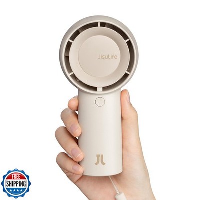 JISULIFE Handheld Portable Turbo Fan [16H Max Cooling Time], 4000mAh USB Rech