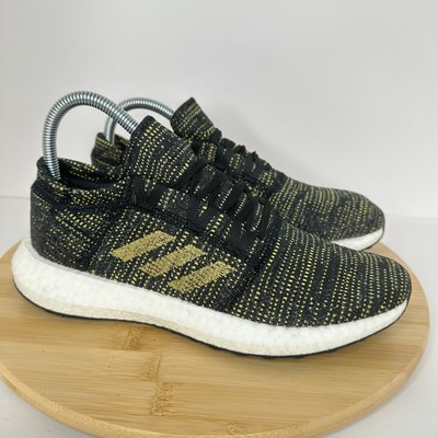 Adidas PureBoost Go Black Gold Running Athletic Sneakers Shoes F36346 Size 7.5