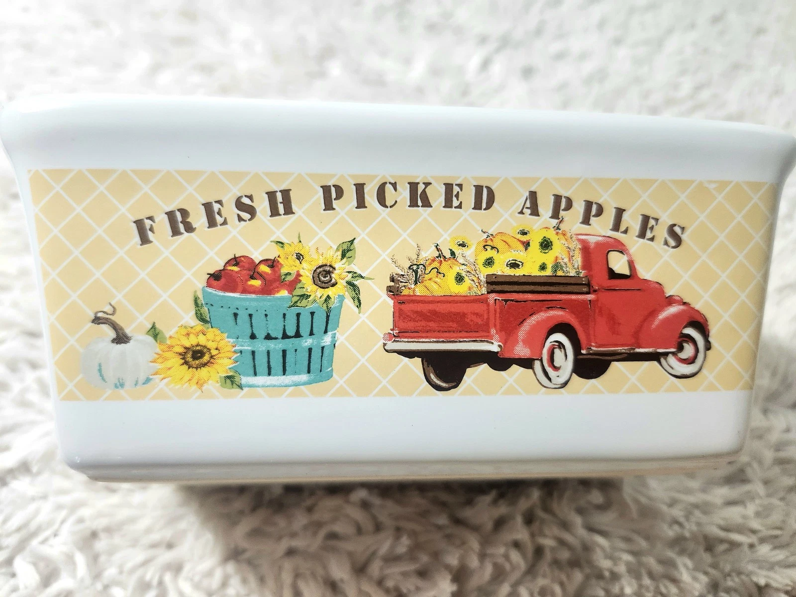 Collectable Royal Norfolk Mini Loaf Pan Fall Autumn Harvest Oven/Microwave Safe