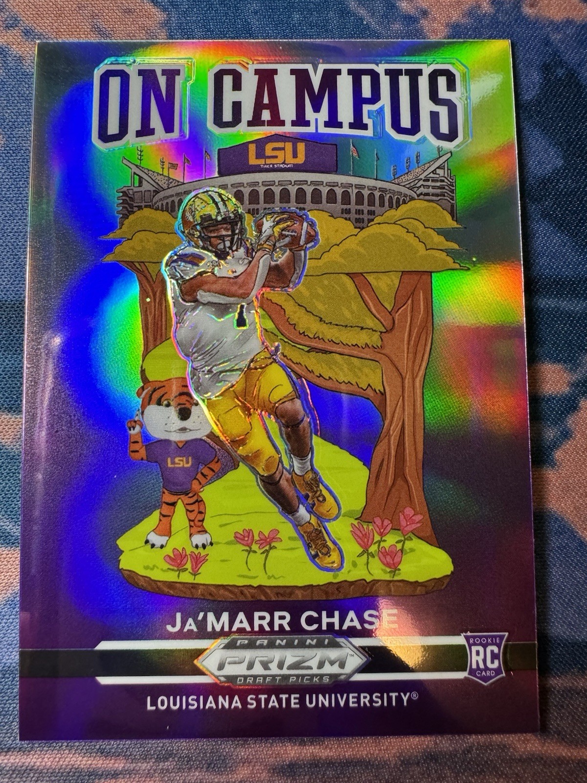 2021 Prizm Draft Pick Jamarr Chase On Campus Case Hit SSP LSU First Downtown🔥