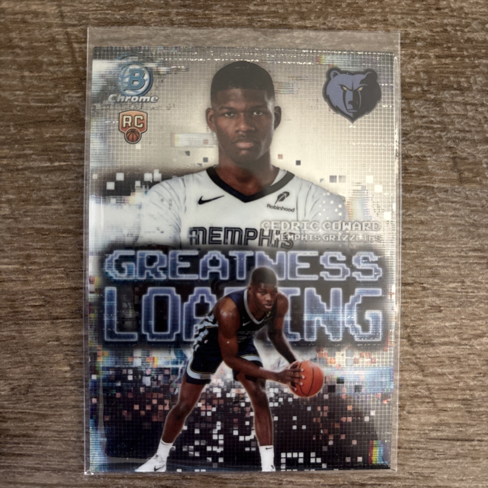2025-26 Bowman Chrome GREATNESS LOADING Cedric Coward ROOKIE RC GRIZZLIES