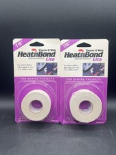 HeatnBond Lite Iron On Adhesive 7/8  x 15 Yards Therm O Web Lot of 2
