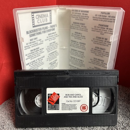 Bob & Carol & Ted & Alice, Vintage 90’s, VHS Tape, Very Rare, Cinema Club, Retro - Picture 3 of 4