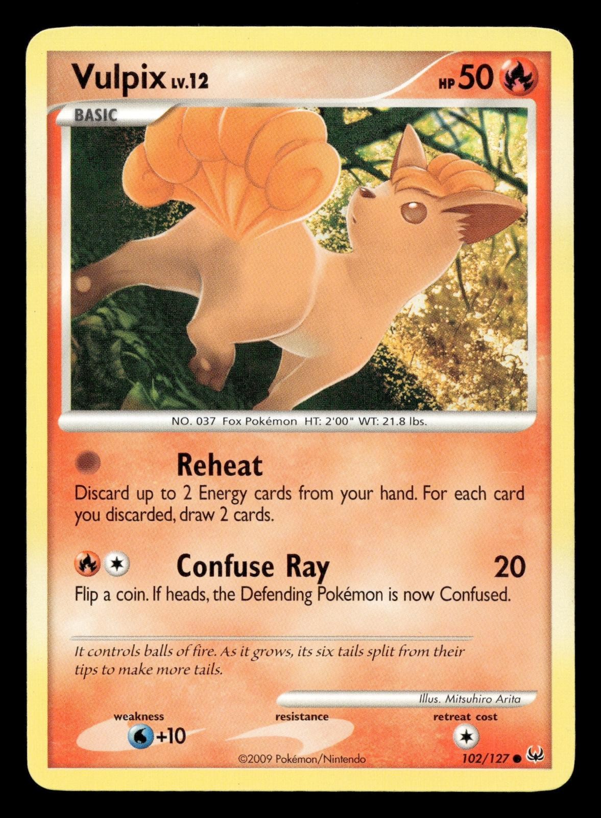 Vulpix 102/127 Platinum Pokemon LP