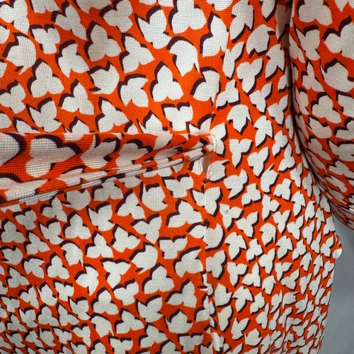 Diane Von Furstenberg Women's Orange 100% Silk Wrap Dress, Size 2 - Picture 16 of 20