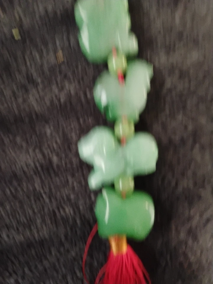 Natural Jade Chinese 12 Animals Zodiac Beads FENG SHUI LUCKY - Green - Image 2 of 4
