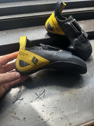 Men Rock Climbing Shoes Sz 5.5 BLACK DIAMOND EQUIPMENT Zone Yellow/Black - Picture 2 of 12
