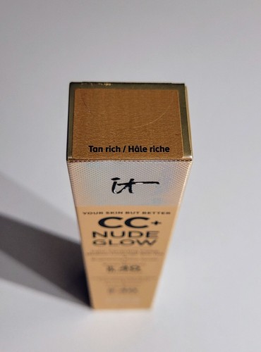 IT Cosmetics CC+ SPF40 Medium Coverage Nude Glow Foundation 1.08oz- Tan Rich NiB - Picture 3 of 5