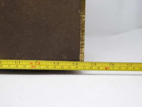 Vintage Brass And Wood Embossed Duel Magazine/Newspaper Rack Holder BPT - Picture 9 of 10