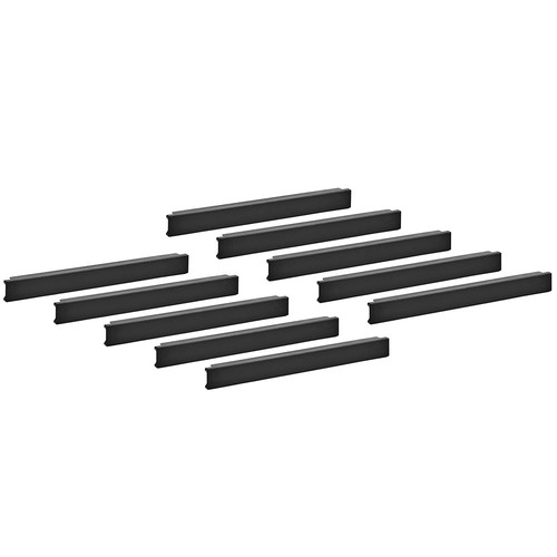 NavePoint 1U Blanking Panel - Tool-less Mounting - Plastic Filler Panel, 10-pack - Picture 3 of 3
