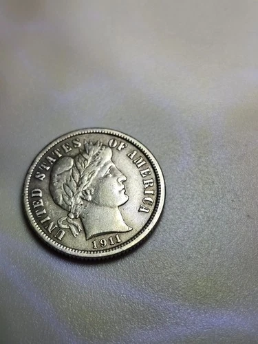 1911 10C Barber Dime Nice Coin