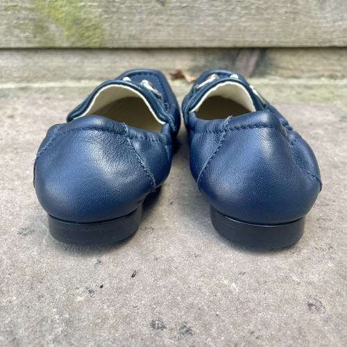 Gucci Toddler Navy Blue Leather Horsebit Loafers Size EU 24 / UK 7 100% AUTH - Picture 7 of 9