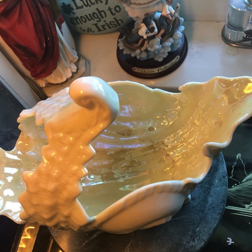 BELLEEK D128 VICTORIA MUSCHEL VASE GRÜNE MARKIERUNG TOP ZUSTAND - Bild 6 von 13