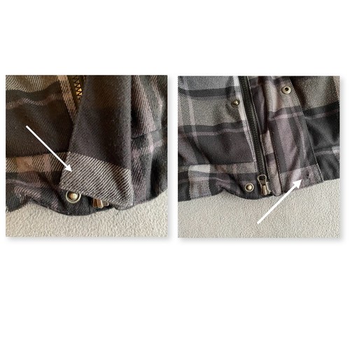 Burton Hackett Insulated Snowboard Jacket Dryride Mens S Gray Black Plaid Hooded - Picture 11 of 18