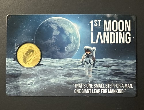 1/1000 Oz Goldmünze - 1. Mondlandung - 3000 Francs Tschad