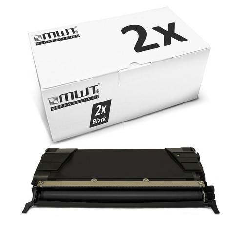 2x Cartridge Black Replaces Lexmark C746H1KG