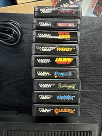ColecoVision Console Complete No Original Box With Donkey and donkey kong jr etc