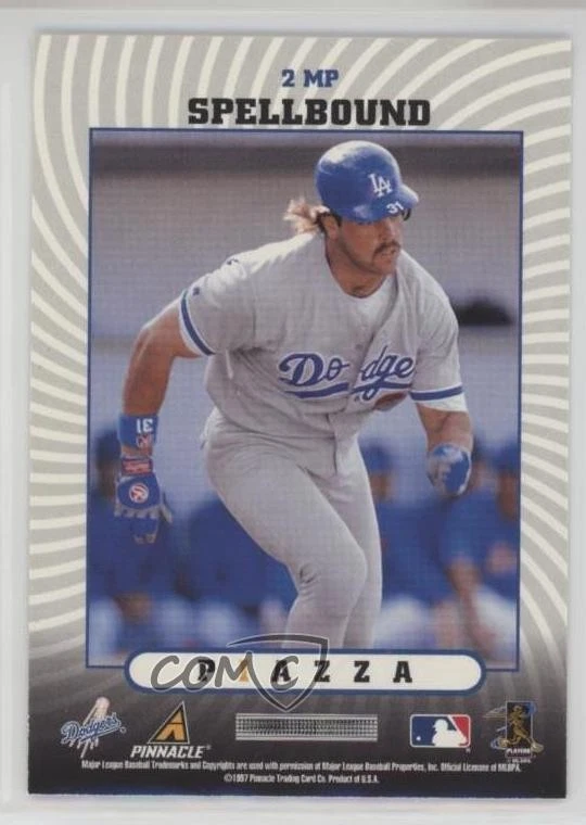 1997 New Pinnacle Spellbound Mike Piazza #2MP HOF - Image 2 of 2