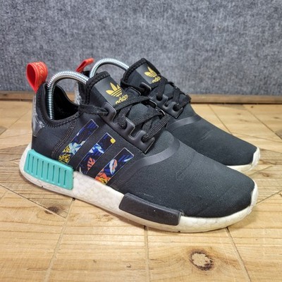 Adidas Women's NMD_R1 X HER Black Print Sz 7 Sneakers Athletic Shoes