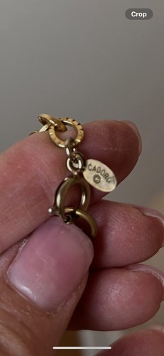 Cadoro Vintage goldfarbene große Kugel Station Halskette 30" - Bild 3 von 3