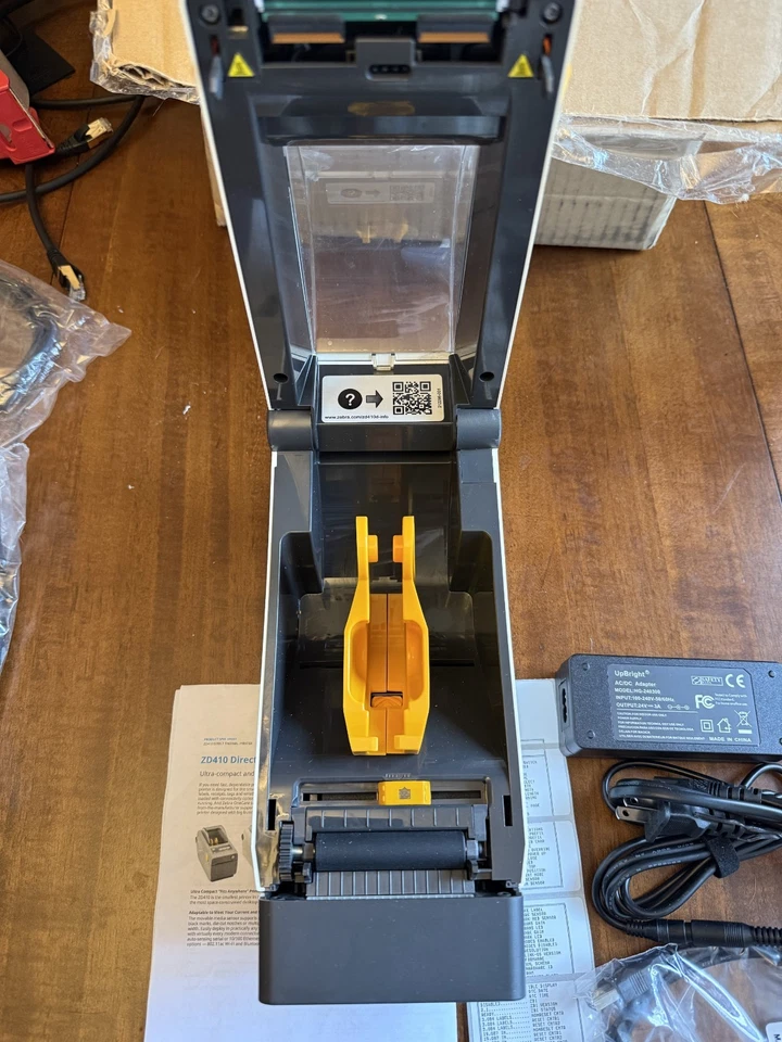 Zebra ZD410 Direct Thermal Label Printer USB Bluetooth Ethernet with Auto Cutter - Image 4 of 4