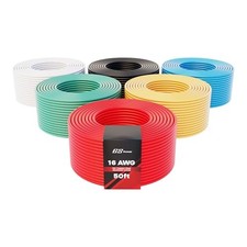 300ft CCA 16 Gauge Wire Automotive, 50ft 6 Color Pack, 16 16 AWG-50 ft-6 Pack
