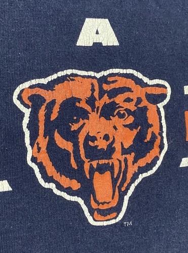 Camicia vintage Chicago Bears uomo XL blu NFL calcio Nike Pro Line anni 90 - Foto 7 di 14