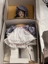 Franklin Heirloom Doll Purple Bonnet New In Box