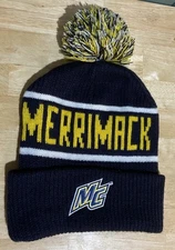 Merrimack College Warriors Hockey Winter Hat Beanie Pom Toque NCAA One Size Mack