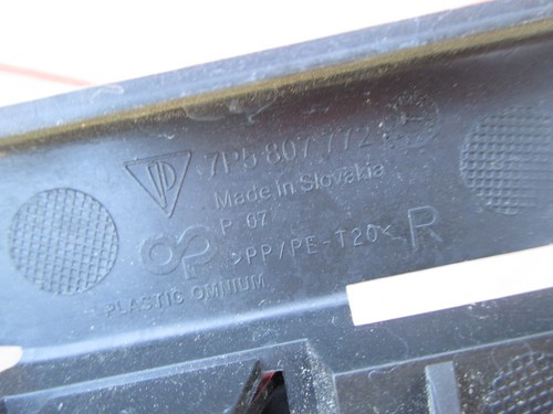 PORSCHE CAYENNE rear bumper cover support panel side guide bracket OEM 11 12 14 - Picture 6 of 8