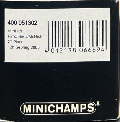 Minichamps 1/43 Audi R8 2nd Place 12th Sebring 2005 Pirro - 400051302 - Picture 4 of 4