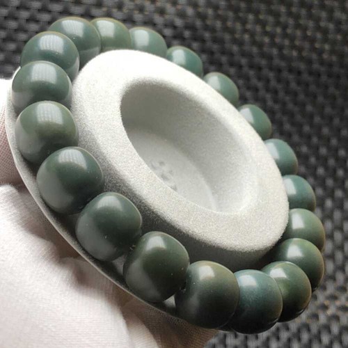 Brazalete de la suerte de 12 mm con cuentas Rudraksha para hombre Mala Buddha - Imagen 2 de 6