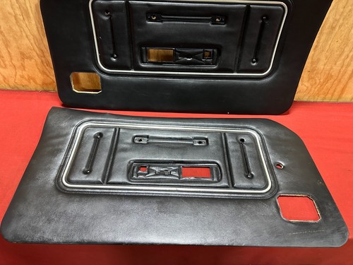 1974 MERCURY COUGAR BLACK DOOR PANELS D4WY D4WB XR7 74 - Picture 2 of 13